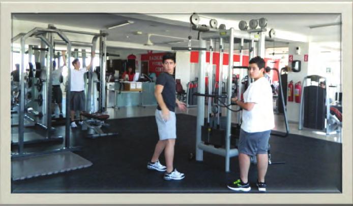 involved Together the fitness club visited the local gym.