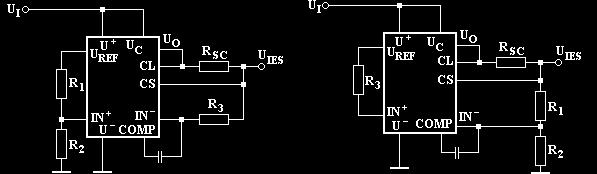 Creşterea curentului de ieşire peste o anumită valoare determină o cădere de tensiune pe rezistorul R SC care duce la deschiderea tranzistorului de limitare intern T 16.