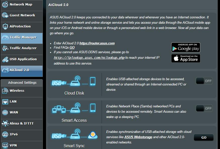 3.7 Χρήση του AiCloud 2.0 Το AiCloud 2.0 είναι μια εφαρμογή υπηρεσίας cloud που σας επιτρέπει να αποθηκεύετε, να συγχρονίζετε και να αποκτάτε πρόσβαση στα αρχεία σας.
