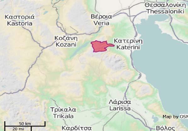καλύπτονται από θάμνους και ξηρά λιβάδια, ενώ επάνω από τα δασοόρια υπάρχουν υπαλπικά λιβάδια. Εικ.