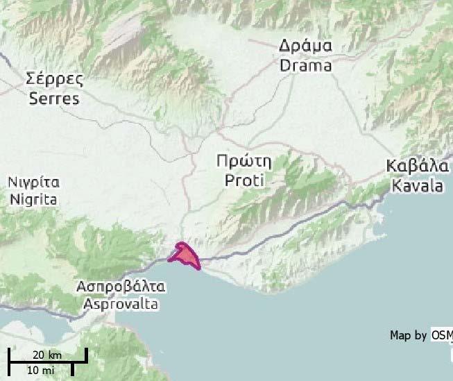 Τύποι οικοτόπων : Ευτροφικές φυσικές λίμνες με βλάστηση τύπου Magnopotamion ή Hydrocharition, Οι ποταμοί της Μεσογείου με μόνιμη ροή: Paspalo Agrostidion και πυκνή βλάστηση με μορφή παραπετάσματος