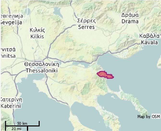 Μέσο υψόμετρο(m) : 400 Έκταση(ha) 100 Εικ.43 Όρος Στρατονικόν [5] Περιγραφή : Το Στρατωνικό είναι ένας δασωμένος κλάδος του όρους Χολομώντα. Στην περιοχή αυτή εμφανίζονται πολλοί τύποι βλάστησης.