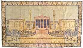 100-150 1830 Υφαντό με άνθη, ελληνική