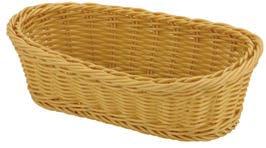 Poly-rattan oval bread basket 0035875