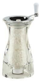 Αυτό εγγυάται ότι οι μύλοι θα συνεχίσουν να λειτουργούν με την ίδια ακρίβεια για πολλα χρόνια Σετ μύλων αλατιού & πιπεριού Set salt & pepper mill 8420460 820SET 6,5cm