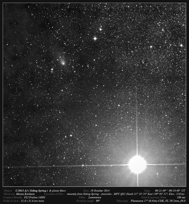 comet trajectory