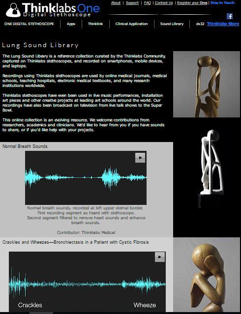 Figure 28 Lung Sound Library της Thinklabs.