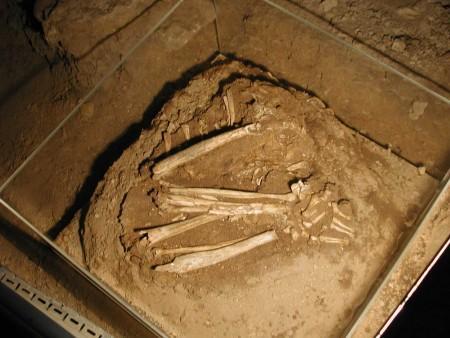 Σπήλαιο «Θεόπετρας» Θεσσαλίας Τρεις επιπλέον ταφές ανήκουν στη Μεσολιθική ταφή (σκάμμα Ι5/Ι6) που διατηρήθηκε στη θέση εύρεσής της μέσα στο σπήλαιο.