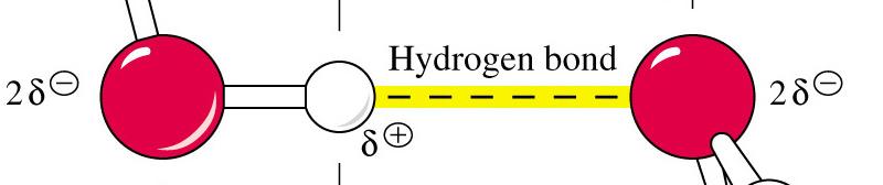 Δεσμοί Υδρογόνου Ηλεκτροστατικές δυνάμεις που αναπτύσσονται μεταξύ ενός μονήρους ζεύγους e ενός ισχυρά ηλεκτραρνητικού ατόμου F, O, N και ενός ατόμου Η το οποίο συνδέεται ομοιοπολικά με