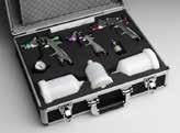 8 mm mini spraygun 1x Ρυθμιστής Αέρος /1 x Σετ Καθαρισμού 10 x Φίλτρα άνω δοχείου 1 Πιστόλι (τριών ρυθμίσεων) LVLP σετ Βαλιτσάκι Αλουμινίου 290035 Ένα Πιστόλι Βαφής τριών ρυθμίσεων 1 x Πιστόλι Βαφής