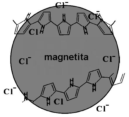 nanocompozit core-shell Fe 3 -PPy.