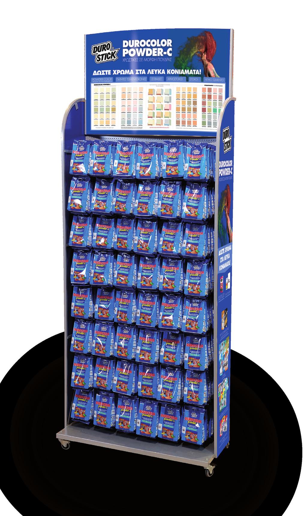 DUROCOLOr POWDER-C Xρωστικές σε μορφή πούδρας, επικαλυμμένες με ρητίνες POWDER COLOR Iδιότητες Υδατοδιαλυτές χρωστικές με σύνθεση από ανόργανα οξείδια σιδήρου, επικαλυμμένα με υδατοδιαλυτές βινυλικές