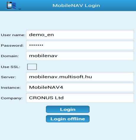 Η πξψηε νζφλε πνπ αλνίγεη, είλαη ε νζφλε ηνπ Login. Δπεηδή είλαη δνθηκαζηηθή έθδνζε ηα ζηνηρεία είλαη πξνεπηιεγκέλα. Υξεηάδεηαη επνκέλσο λα δηαζέηνπκε ην φλνκα ρξήζηε, ηνλ θσδηθφ ρξήζηε.