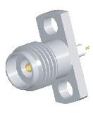 Recepticles with Extended Insulator Receptacles, jacks (female), Flange Mount PF41-2HS01 PF42-2HS01 0.30 [.012 IA.] 1.