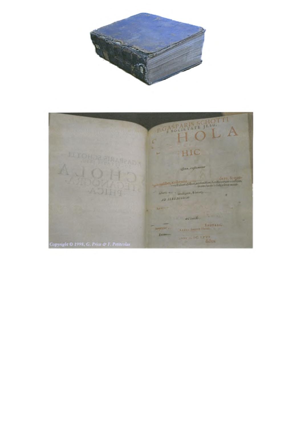 Έκδοση του βιβλίου Schola Steganographica(1680) vficanc]pka- *^SSSSSS^ artificia NOVA, A *' *, pn;a0latnquiiibtl l-jdzz, E^^>"s r, *νλ