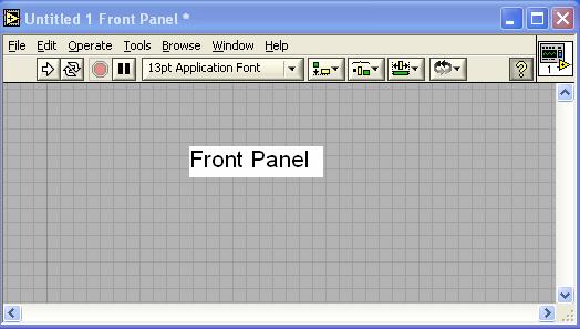 Εικόνα 55 Μιμικό παράθυρο ή αλλιώς Front Panel του LabVIEW 313 Τμήμα του διαγράμματος (Block Diagram) Το Block Diagram (εικόνα 56)