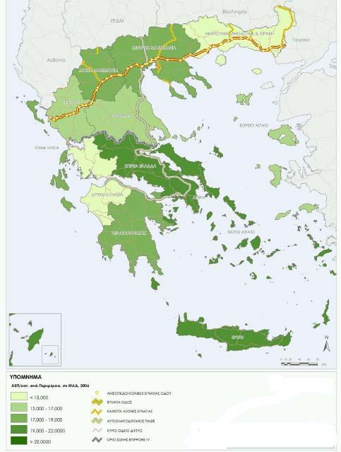 ΠΑΡΑΡΤΗΜΑ ΧΑΡΤΩΝ Χάρτης 4: Επίπεδο Ευημερίας και Ανάπτυξης των