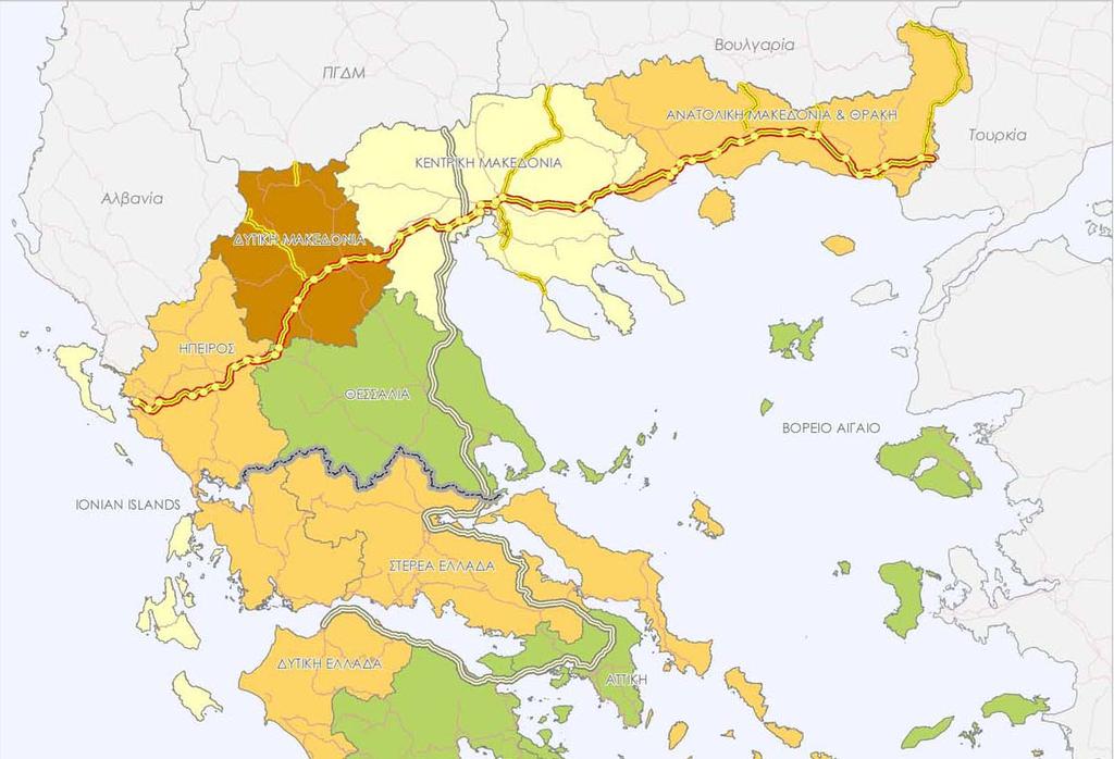 ΠΑΡΑΡΤΗΜΑ ΧΑΡΤΩΝ Χάρτης 7: Ποσοστό Ανεργία (%) ανά Περιφέρεια