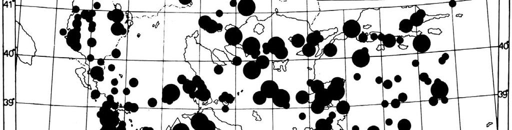 κατά την περίοδο 1800-1987 (Παπαζάχος Β., & Παπαζάχου Κ.,, 1989).