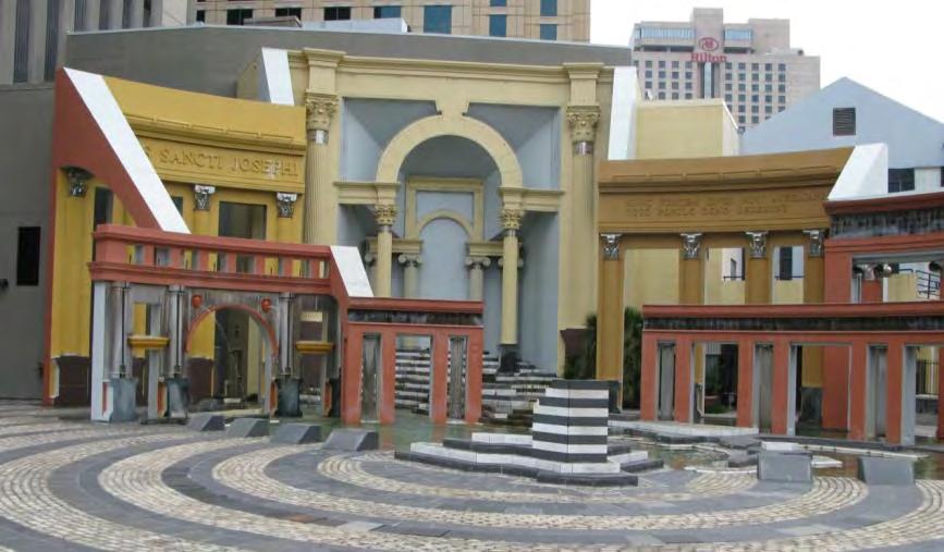 Εικόνα 2: Η Piazza d Italia ςτο Portland των ΗΠΑ αποτελεύ ϋνα χαρακτηριςτικό δεύγμα εκλεκτικιςμού αρχιτεκτονικών ςτυλ. χεδιϊςτηκε από τον Charles Moore και καταςκευϊςτηκε το 1978.