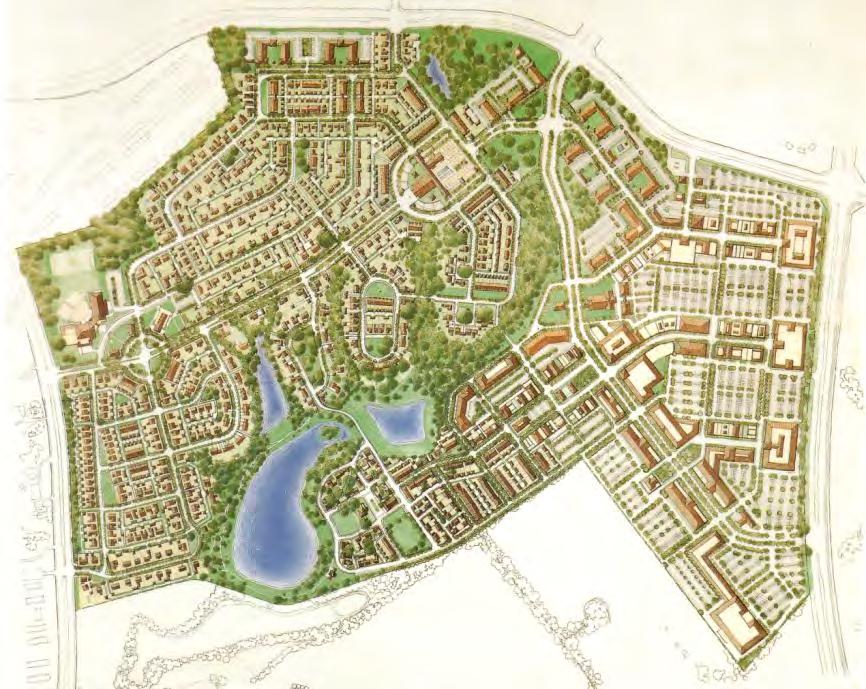 3.4 Παρϊδειγμα ςχεδιαςμού: Kentlands, Maryland, ΗΠΑ Σο Kentlands αποτελεύ την πρώτη εφαρμογό μύασ νεοπαραδοςιακόσ TND γειτονιϊσ και αποτελεύ πρότυπο μοντϋλο μύασ New Urbanist κοινότητασ (Kim &