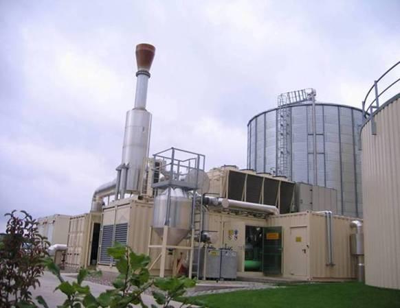 Proizvodnja pare s plinskim motorom slika: Postrojenje Bioplin Kogel 1 x