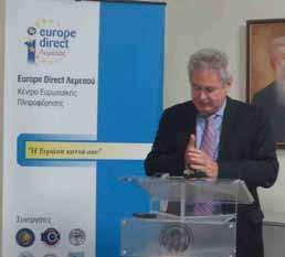 Πραγματοποίηση Δημόσιας Συζήτησης «Οι Ευρωτουρκικές Σχέσεις και το Κυπριακό» Πραγματοποιήθηκε στις 16 Οκτωβρίου 2013 στο χώρο που στεγάζεται το Europe Direct Λεμεσού στο Τεχνολογικό Πανεπιστήμιο