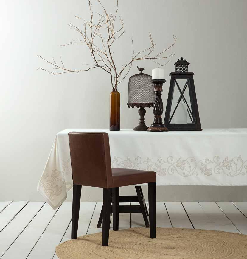 Elodie Ivory TABLE LINEN 40%