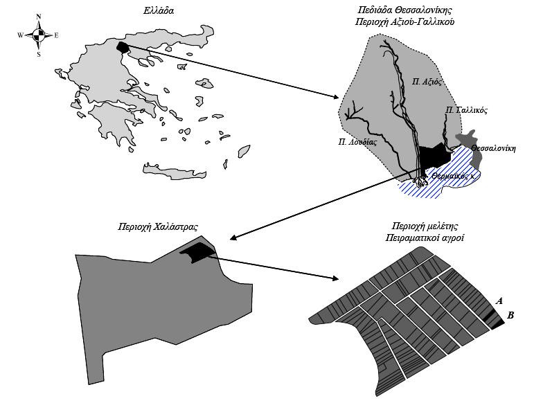 ΚΕΦΑΛΑΙΟ 5 ο ΥΛΙΚΑ ΚΑΙ ΜΕΘΟΔΟΙ ΜΕΤΡΗΣΕΙΣ ΠΕΔΙΟΥ 108 Α γρός Α Α γρό ς B 20 m 124 m 45 m 165 m