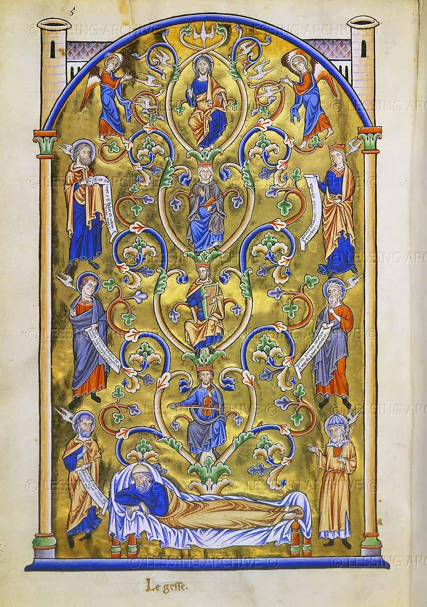 Hezron the father of Ram, and Ram the father of Amminadab, and Amminadab the father of Nahshon, and Nahshon the father of Salmon, and Salmon the father of Boaz by Rahab, and Boaz the father of Obed