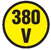 3,5 380 V 1005473 φ 3,5 TABLE ali NALEPKE PO NAROČILU
