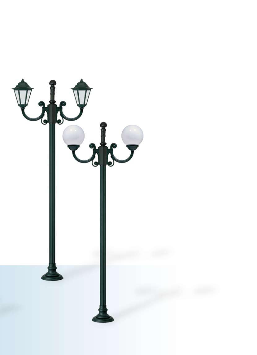 250-2F REA 245-2B TECHNICAL SPECIFICATIONS The lighting posts consist of the cast aluminium parts, which are: the base, the arms and the top cover.