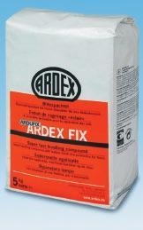 PODLAHY 67 ARDEX FIX blesková opravná hmota Cementová báza, s ARDURAPID efektom. Opravná rýchla hmota pre podlahy. Pre interiéry, podlahy. Pre hrúbku vrstvy od 0 do 4mm. Pokládka podlahovín po 30 min.