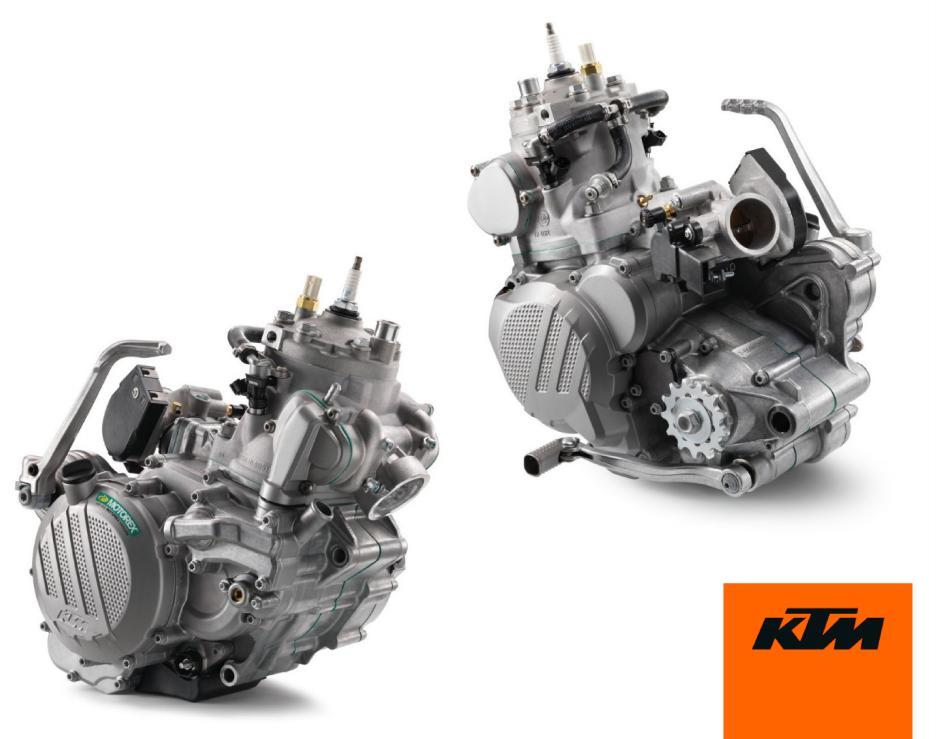 KTM 250/300 EXC TPI KTM TRANSFER PORT INJECTION Βασίζεται στον κινητήρα των EXC 2017 Κυριότερες διαφοροποιήσεις με τα EXCs