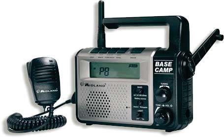perete, 1 acumulator Li-ion 1200 mah, 1 suport centură Cod C901 Midland Base Camp446 Versiune Base Camp446: PMR446, radio AM/FM staţie radio VHF PMR446: 8+16 preprogramate VHF: 88 STATII RADIO