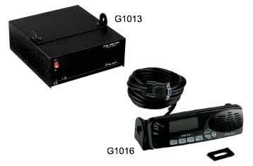 microfon, 1 cablu de alimentare, 1 manual de instrucţiuni Cod G935 Accesorii opţionale: Cod G1013 - PS0635 - sursă de tensiune stabilizată 13,8 V c.c., 15A cu baterie pentru încărcarea circuitului şi suporţi pentru orice staţie mobilă Alan.