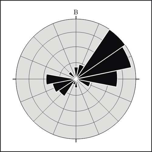 Μικροσκοπική ανάλυση της πλαστικής παραµόρφωσης στην Αττική Το ροδόγραμμα του σχήματος 3.2 δείχνει τη συνολική εικόνα των αποτελεσμάτων του πίνακα 3.