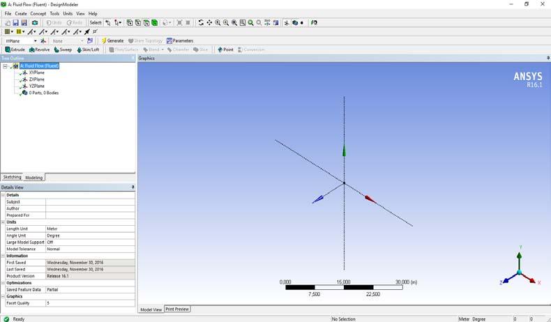 Για να μεταβούμε στο Design Modeler πατάμε διπλό κλικ πάνω στο Geometry. 5.