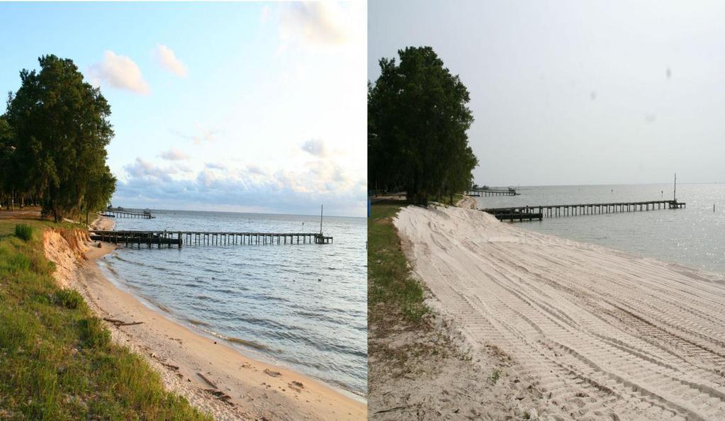 Εικόνα 14: Η παραλία αυτή είχε σχεδόν χαθεί και η τεχνητή αναπλήρωση της επανέφερε την ισορροπία με ένα απόλυτα ικανοποιητικό αποτέλεσμα (http://www.al.com/news/mobile/index.