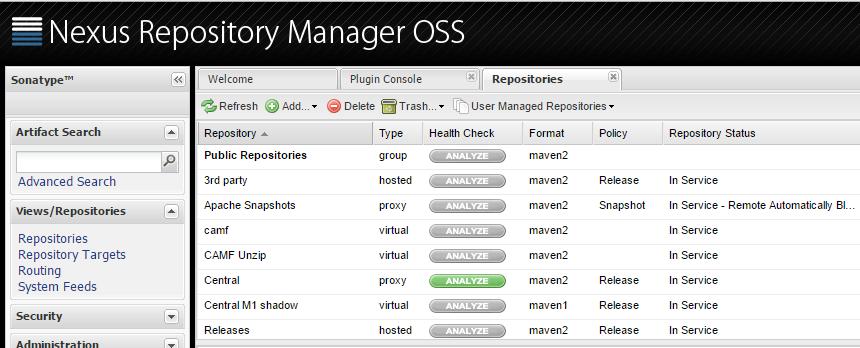 6 Nexus Unzip Plugin O τρόπος με τον οποίο γίνεται αυτό είναι με τη δημιουργία ενός Shadow Repository (Σχήμα 3.