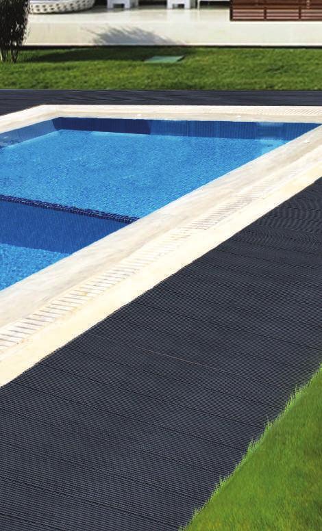 PVC DECK Κατασκευάζεται αποκλειστικά από σκληρό PVC, χωρίς ίνες
