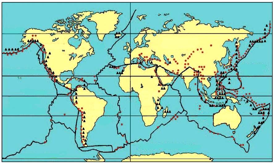 1 2 3 4 8 9 7 4 3 1 5 2 5 χωρισμός λιθοσφαιρικών πλακών επίκεντρα σεισμών