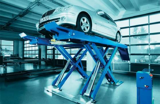zdvihák UNI LIFT 3500 / NT / CLT / 5000 / NT / CLT - nosnosť 3500/5000 kg, dĺžka plošín 4500/4700/5000 mm - prevedenie pre meranie geometrie - prevedenie A PLUS s nožnicovým prízdvihom UNI LIFT 4000