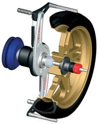 PNEUSERVIS PRO BIKE STANDARD Set obsahuje 14 mm hriadeľ, kónusy, adaptéry 15-28 mm,