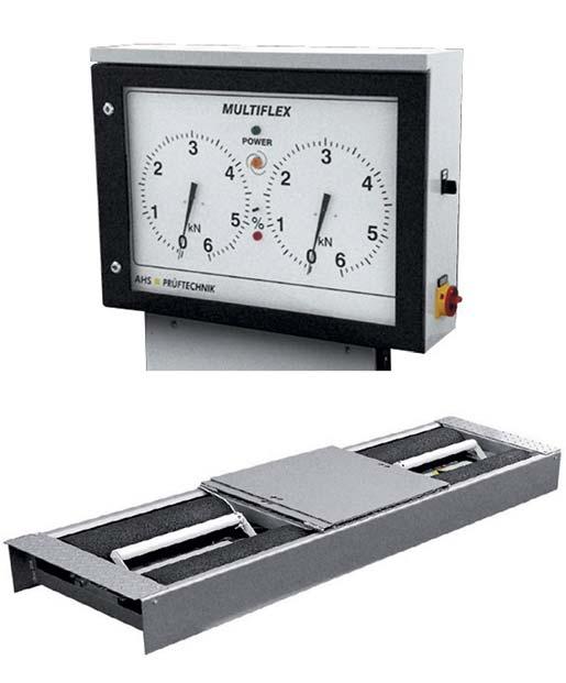 BRZDY skúšobne Valcová skúšobňa bŕzd AHS Multiflex 05 / Multiflex 06 Easy / Multiflex 04/08 Brzdová skúšobňa pre osobné a ľahké úžitkové vozidlá so zaťažením nápravy do 3t / 4t.