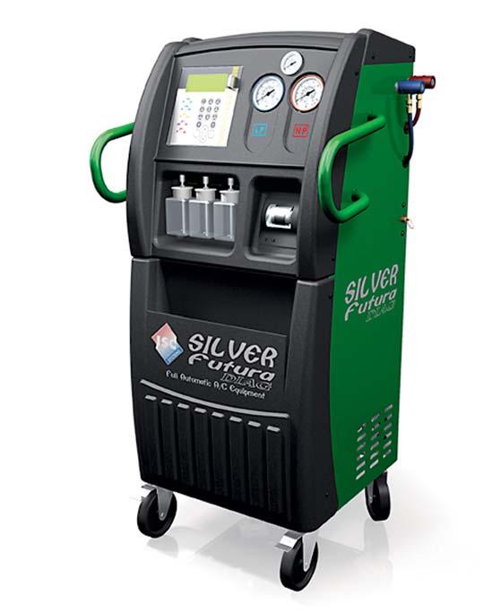KLIMATIZÁCIA Plneautomatické zariadenie pre servis klimatizácií s diagnosikou vozidla SILVER FUTURA DIAG ZARIADENIE UMOŽŇUJE TIETO OPERÁCIE: - NOVINKA!