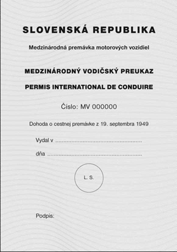 VZOR ČISTOPISU MEDZINÁRODNÉHO VODIČSKÉHO