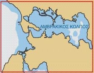 Ηπείρου και Στερεάς Ελλάδας. Εικόνα 2.1: Χάρτης Ελλάδας στον οποίο τονίζεται µε έντονο περίγραµµα η περιοχή µελέτης.