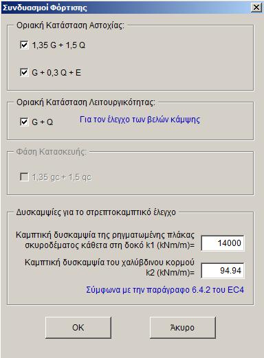 89 (ε) (στ) (ζ) (η) Εικόνα 5.2 Συμπλήρωση των στοιχείων της δοκού Στον Πίνακα 5.