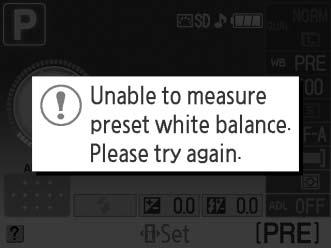 Μπορείτε να μετρήσετε την ισορροπία λευκού με ακρίβεια όταν η μηχανή δεν εστιάζει. t 6 Ελέγξτε τα αποτελέσματα.